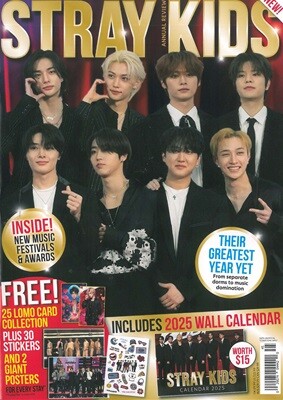 STRAY KIDS - ANNUAL REVIEW no.45 (포스트카드 + 그리팅카드 + 스티커)