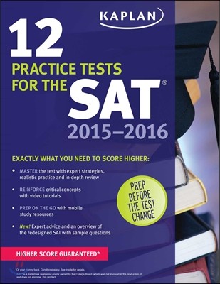 Kaplan 12 Practice Tests for the Sat 2015-2016