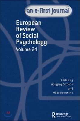 European Review of Social Psychology: Volume 24