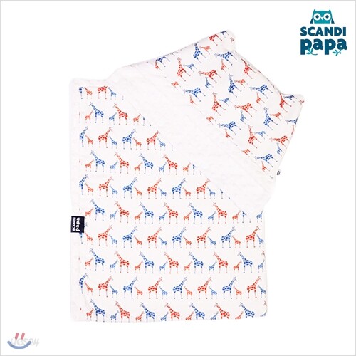 [스칸디파파] 후드 블랭킷 지라프 화이트 (giraffe white)