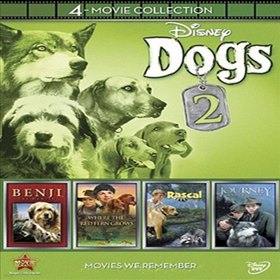 Disney 4-Movie Collection: Dogs 2 -Journey Natty Gan /Rascal / Benji the Hunted / Where the Red Fern Grows ( 4  ÷ :  2)(ڵ1)(ѱ۹ڸ)(DVD)