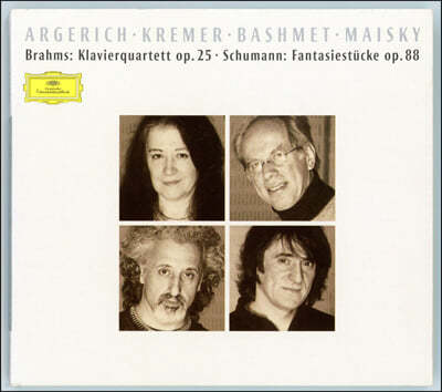 Martha Argerich / Mischa Maisky : ǾƳ 4 / : ȯ Ұ (Brahms : Piano Quartet op.25 / Schumann : Fantasiestucke op.88)