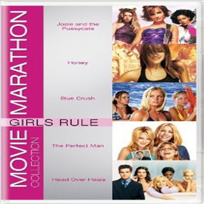Movie Marathon Collection - Girls Rule (Josie and the Pussycats, Honey, Blue Crush, The Perfect Man & Head Over Heals) (2001)(ڵ1)(ѱ۹ڸ)(3DVD)