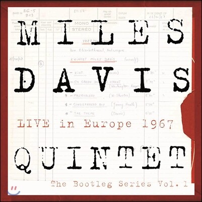 Miles Davis — Live In Europe 1967: The Bootleg Series Vol.1 앨범 커버