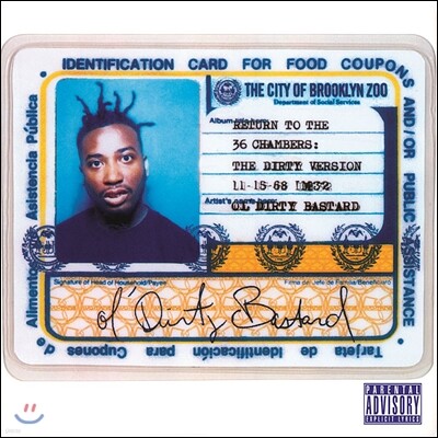 Ol' Dirty Bastard — Return To The 36 Chambers (Dirty Version) 앨범 커버