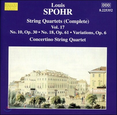 Moscow Philharmonic Concertino String Quartet 슈포어: 현악 사중주 10, 18번, 변주곡 (Louis Spohr: String Quartets Op.30, Op.61, Variations Op.6)