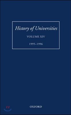 History of Universities: Volume XIV: 1995-1996