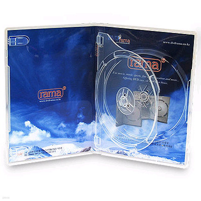 RAMA DVD 케이스 투명 CLEAR  / 더블 DOUBLE With Tray (5개팩)