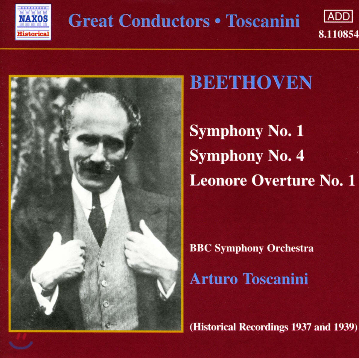 Arturo Toscanini 베토벤: 교향곡 1,4번 - 아르투르 토스카니니 (Beethoven: Symphony No.1 &amp; No.4)