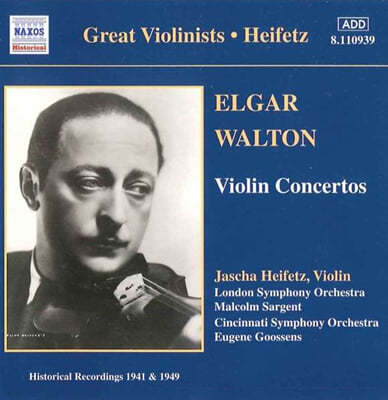Jascha Heifetz  / : ̿ø ְ - ߻  (Elgar: Violin Concerto Op.81 / Walton: Violin Concerto in B minor) 