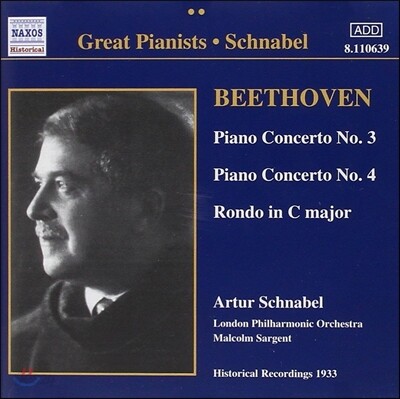 Artur Schnabel 베토벤: 피아노 협주곡 3, 4번, 론도 (Beethoven: Piano Concerto No.3 & No.4)