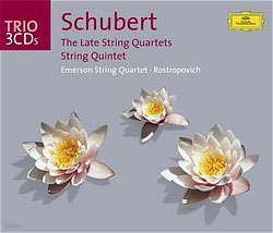 Emerson String Quartet / Mstislav Rostropovich Ʈ: ı   (Schubert: The Late String Quartet)