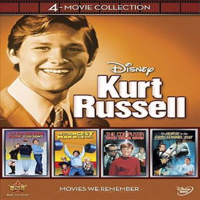 Disney 4-Movie Collection: Kurt Russell - Strongest Man in World / Computer Wore Tennis Shoes / Horse in the Grey Flanel / Now You See Him ( 4  ÷ : ĿƮ )(ڵ1)(ѱ۹ڸ)(DVD