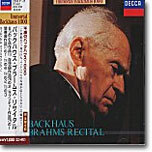 Backhaus - Brahms Recital