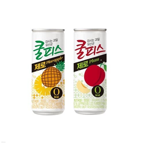 동원 쿨피스 제로 자두+파인애플 230ml 60캔