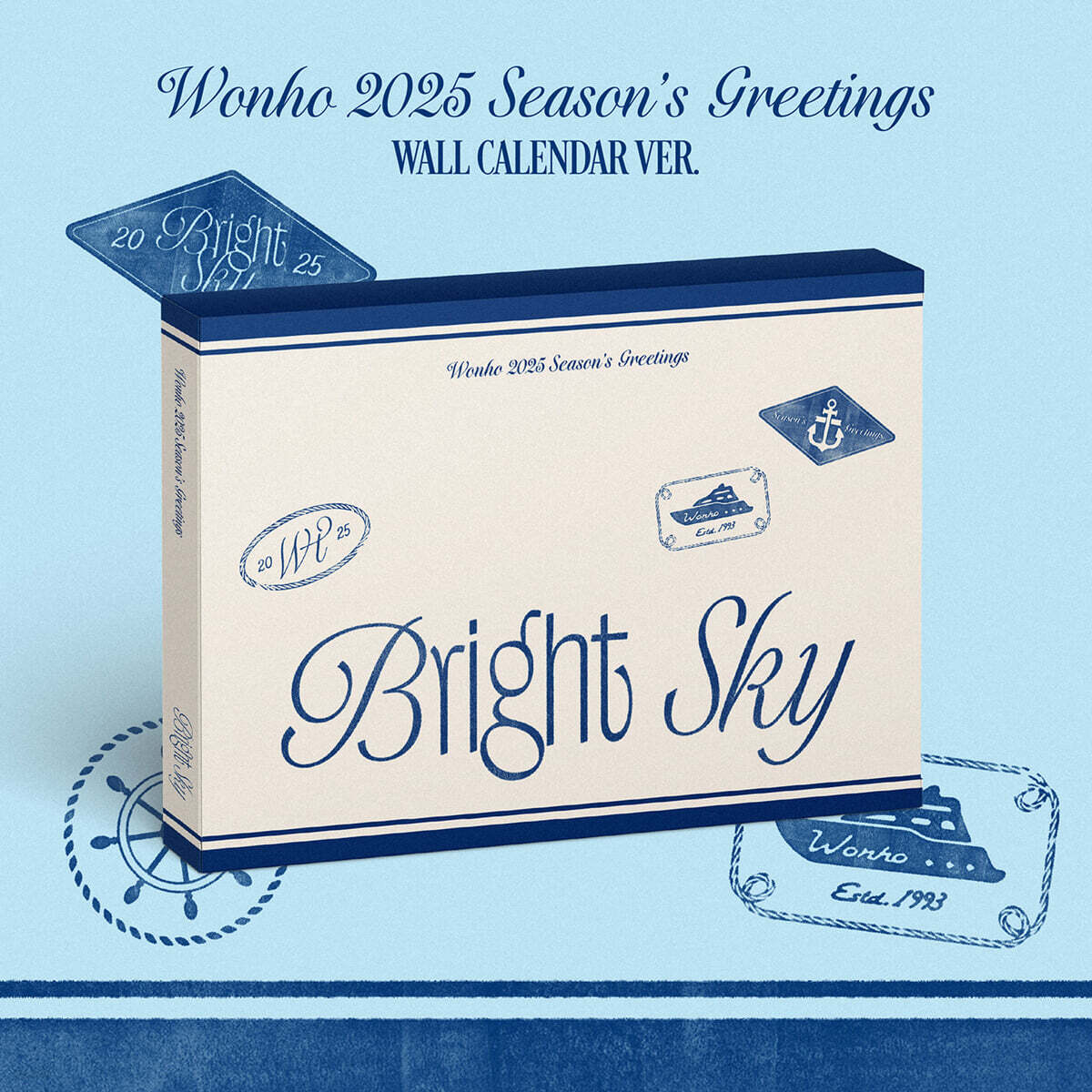 원호 (WONHO) 2025 Season’s Greetings [Bright Sky][WALL CALENDAR VER.]