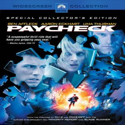Paycheck (ý) (2003)(ڵ1)(ѱ۹ڸ)(DVD)