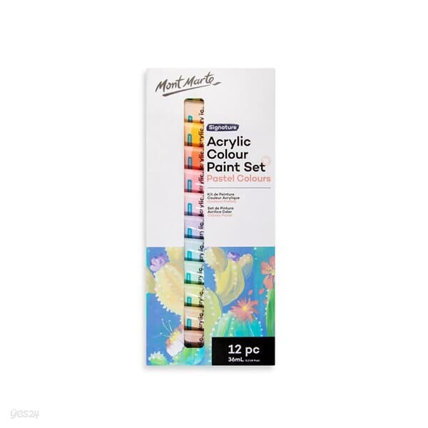 몽마르트 파스텔 아크릴물감 36ml 12색 세트