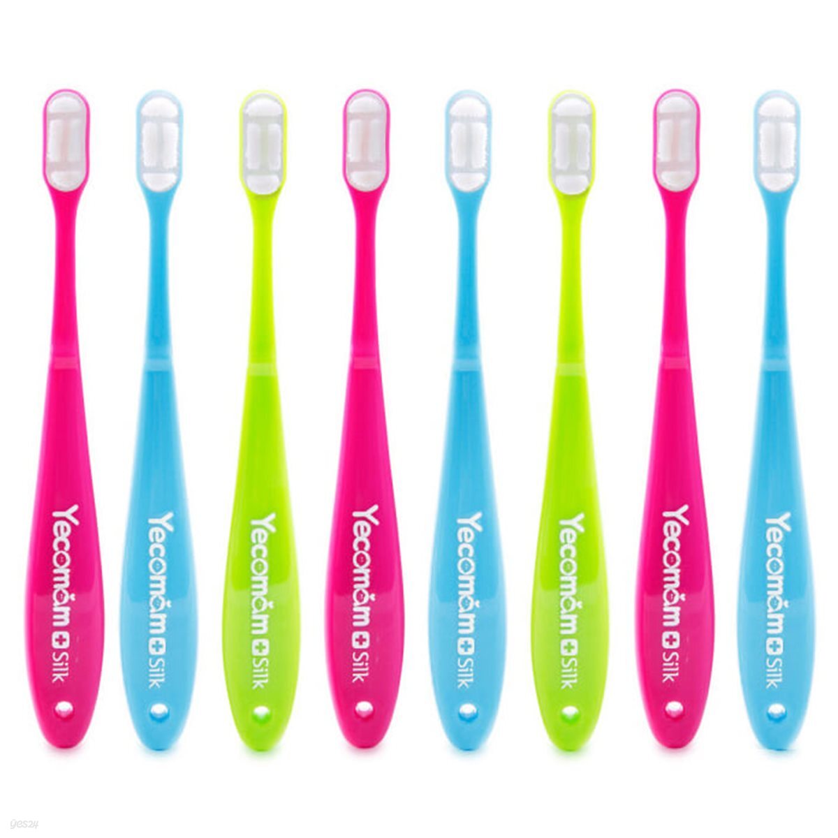 예꼬맘 어린이 부드러운 실크칫솔 8개입 (혼합색상) 유아 아기