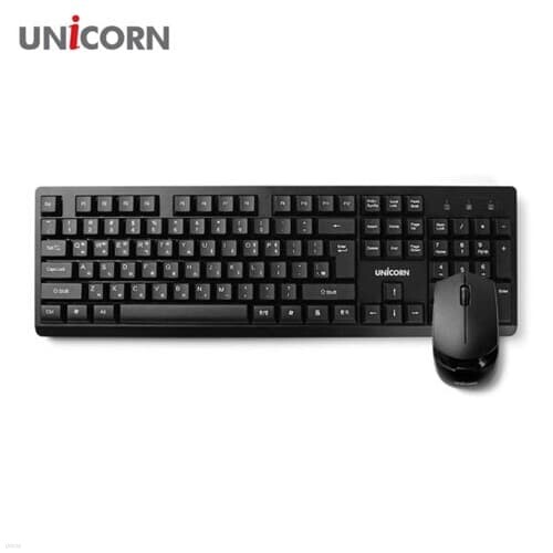 유니콘  BK-3000S 저소음 무선키보드 마우스 세트 콤보 무선 2.4G