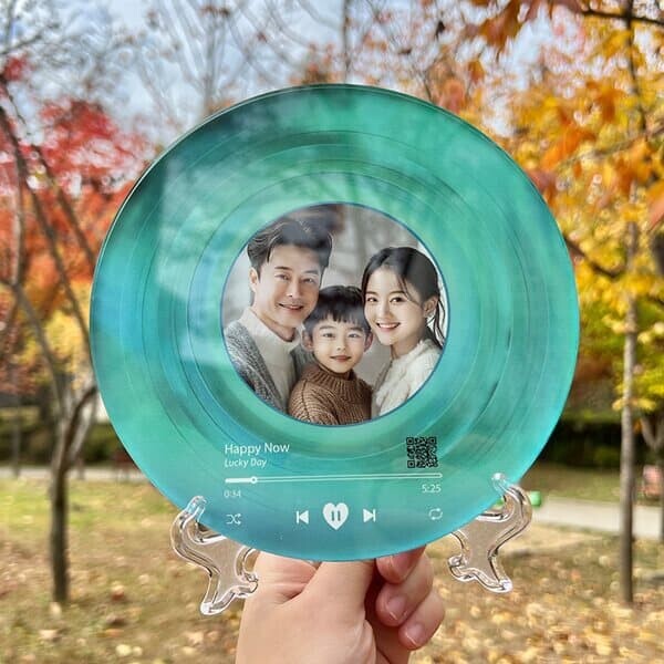 커스텀 주문제작 사진 액자 [LP판 특별한 아크릴 커플 기념일 선물 아이돌 굿즈 제작 만들기 감동 이벤트 결혼기념일 부모님 생신 생일 어버이날 남편 아내 남친 여친 1주년 100일 아이템 우정 템]