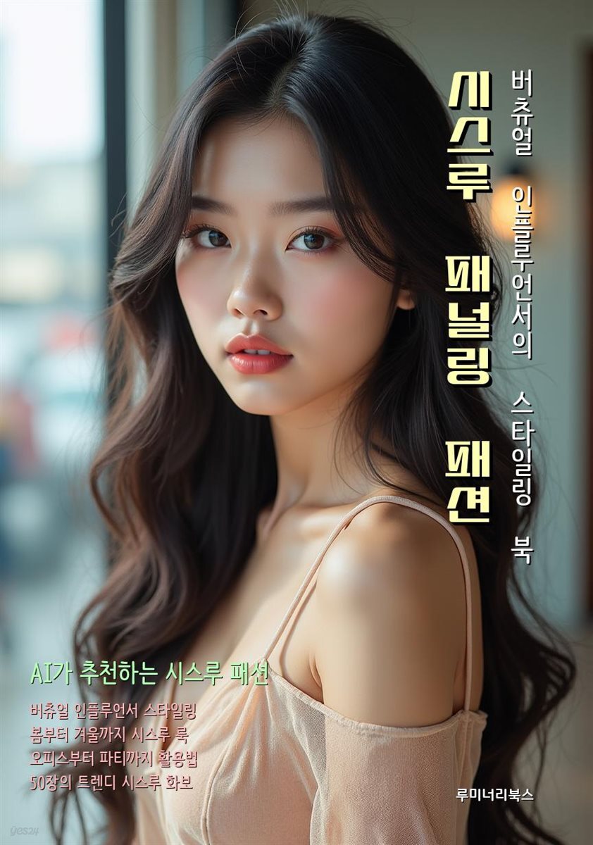 시스루 패널링 패션 버츄얼 인플루언서의 스타일링 북