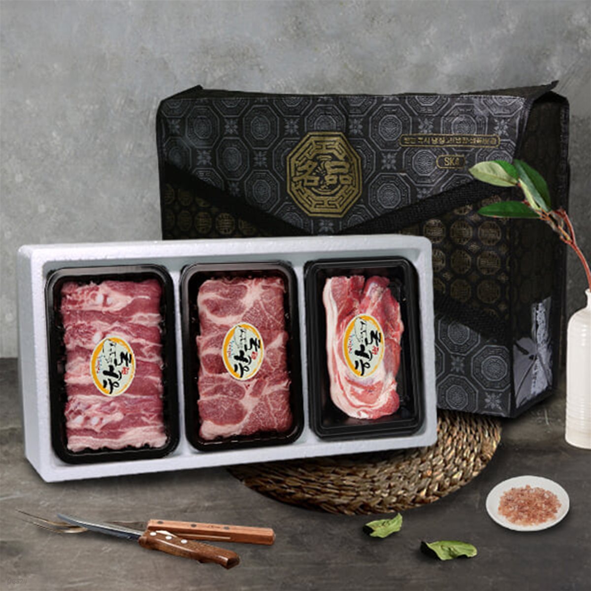 [국대한돈] 명품 돼지고기 특선1호/삼겹살500g,목살500g,앞다리살500g