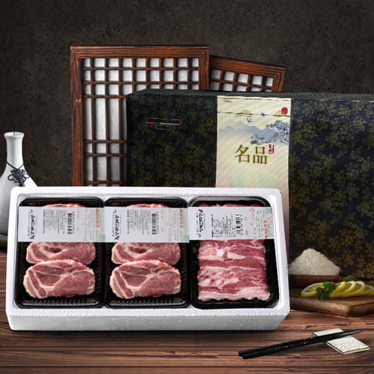 [포크밸리] 무항생제 한돈 특선 2호/목살500gx2팩,삼겹살500g