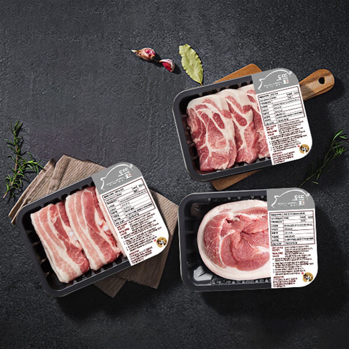 [도뜰돼지] 명품 한돈 특선 세트/삼겹살500g,목살500g,앞다리살500g