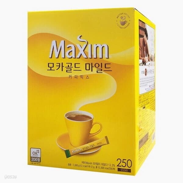 맥심 모카골드 마일드 커피믹스 250T - 예스24