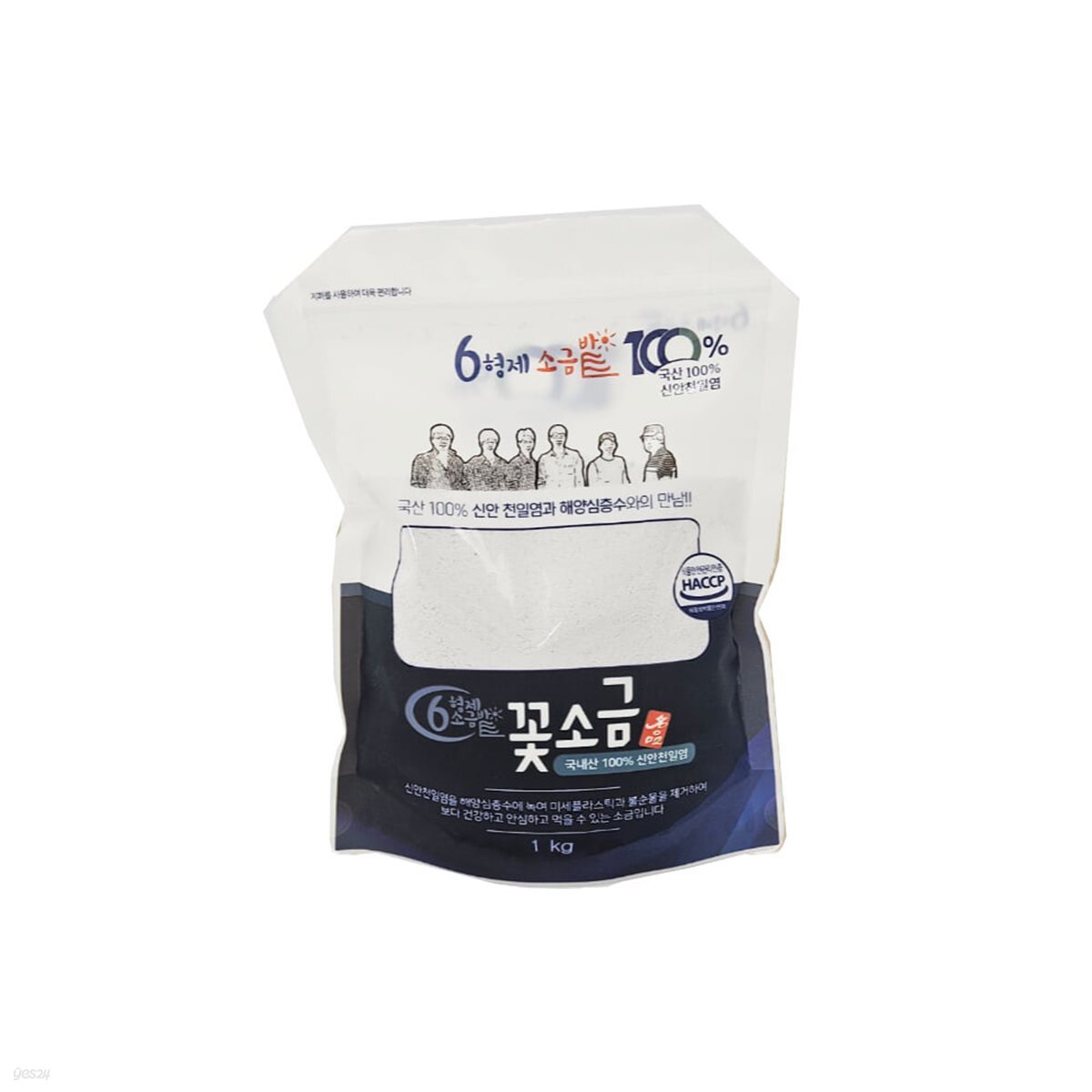 6형제소금밭 해양심층수 꽃소금 1kg