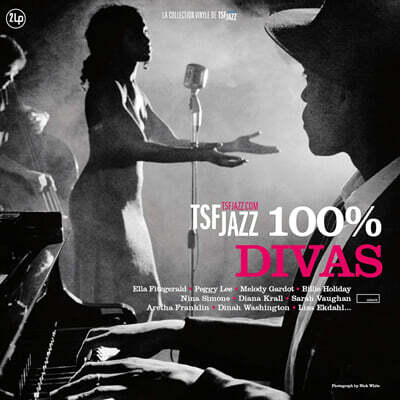 Various — 여성 재즈 보컬 모음집 (TSF Jazz 100% Divas) 앨범 커버