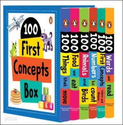 My First 100 Concept Board Book (6 Books Boxset): A Boxset of 6 Illustrated Board Books for Preschool Kids, Toddlers [Penguin Early Learning Series]