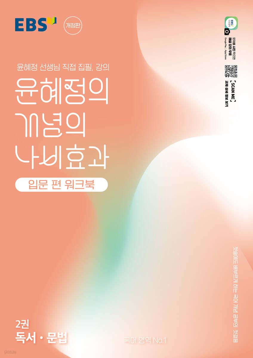 EBS 윤혜정의 개념의 나비효과 입문 편 워크북 2권 독서·문법 (2025년)