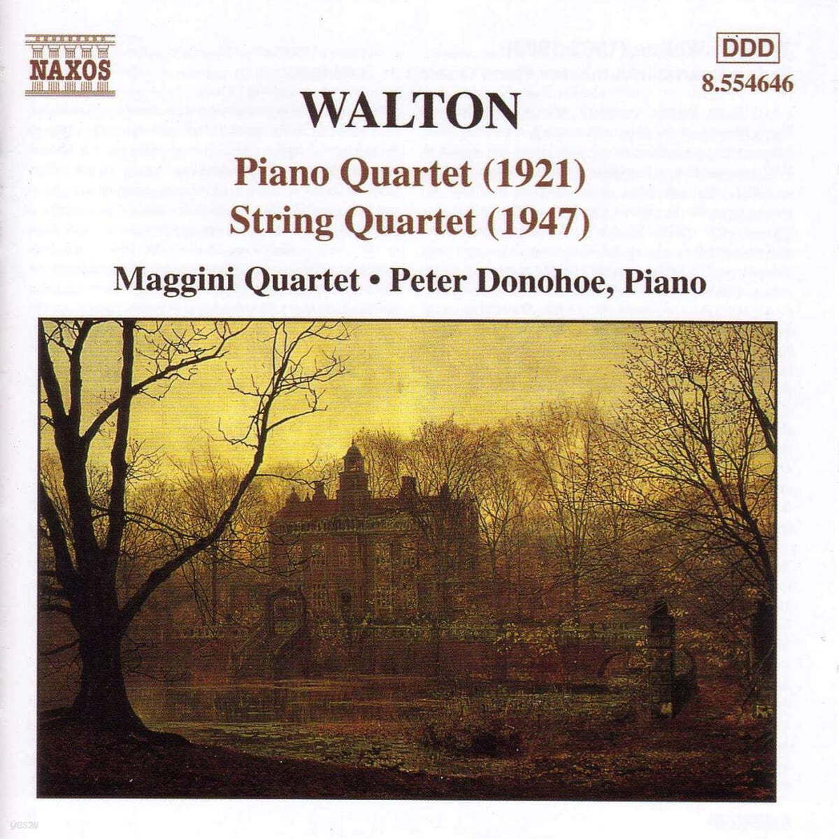 Peter Donohoe 윌리엄 월튼: 피아노 사중주, 현악 사중주 (William Walton : Piano Quartet in D minor, String Quartet in A minor)