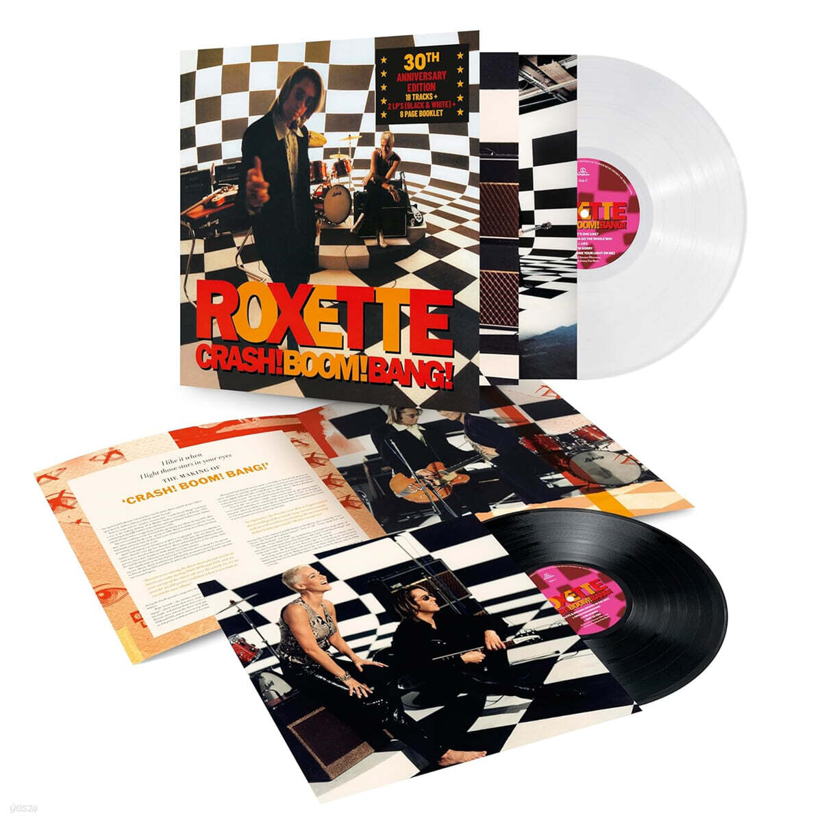 Roxette (록시트) - Crash Boom Bang! [블랙 & 화이트 컬러 2LP]