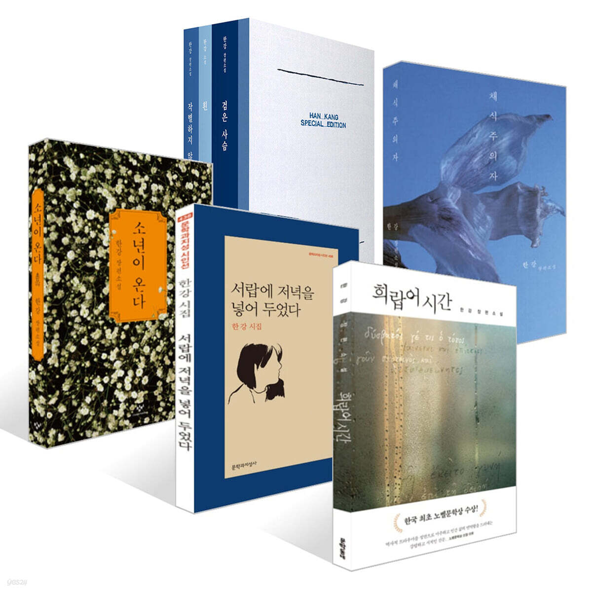 2024 노벨문학상 수상작가 한강 대표작 7종 세트