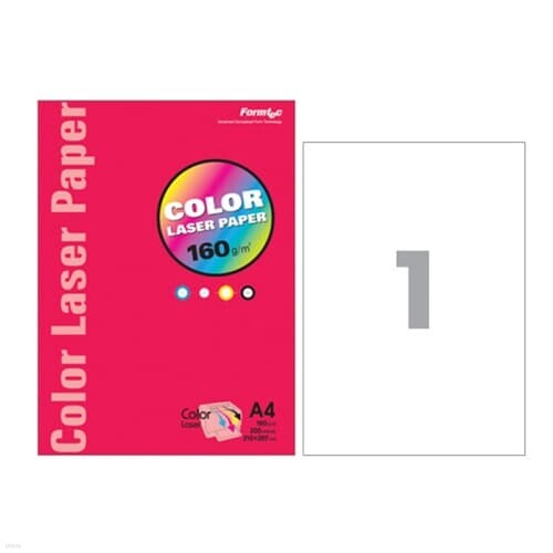 폼텍 컬러레이저 전용지 210 X 297 MM A4 160그램 200매