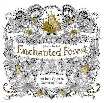 Enchanted Forest: An Inky Quest and Coloring Book for Adults