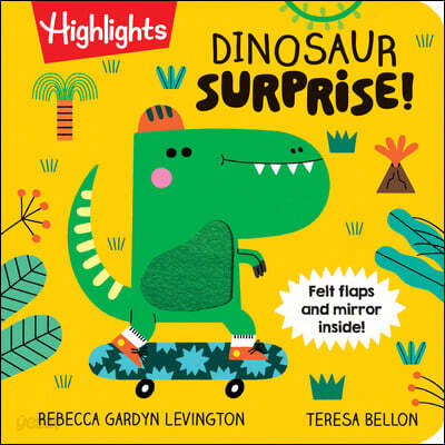 Dinosaur Surprise!: Dino Book with Peekaboo Flaps and Mirror, Pop-Up Dinosaur Board Book for Babies and Toddlers to Laugh, Play and Build Fine Motor S