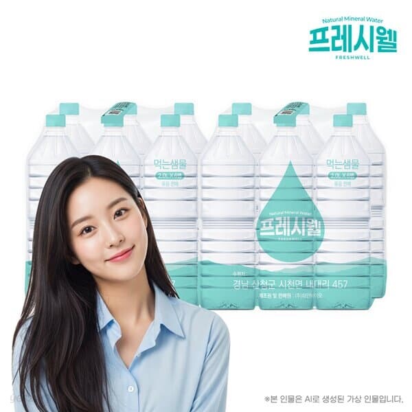 [프레시웰] 생수 2L x 6입 2세트