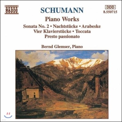 Bernd Glemser 슈만: 피아노 소나타 2번, 아라베스크, 토카다 (Schumann : Piano Sonata No.2ㆍNachtstuckeㆍArabeske)