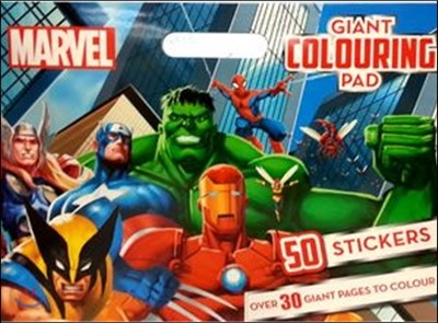 Marvel Gialnt Colouring Pad with 50 Stickers
