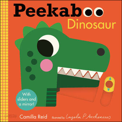 Peekaboo: Dinosaur: (An Interactive Board Book for Babies & Toddlers with Mirror & Sliders to Push, Pull, or Turn. Cute Artwork Includes Friendly Dino
