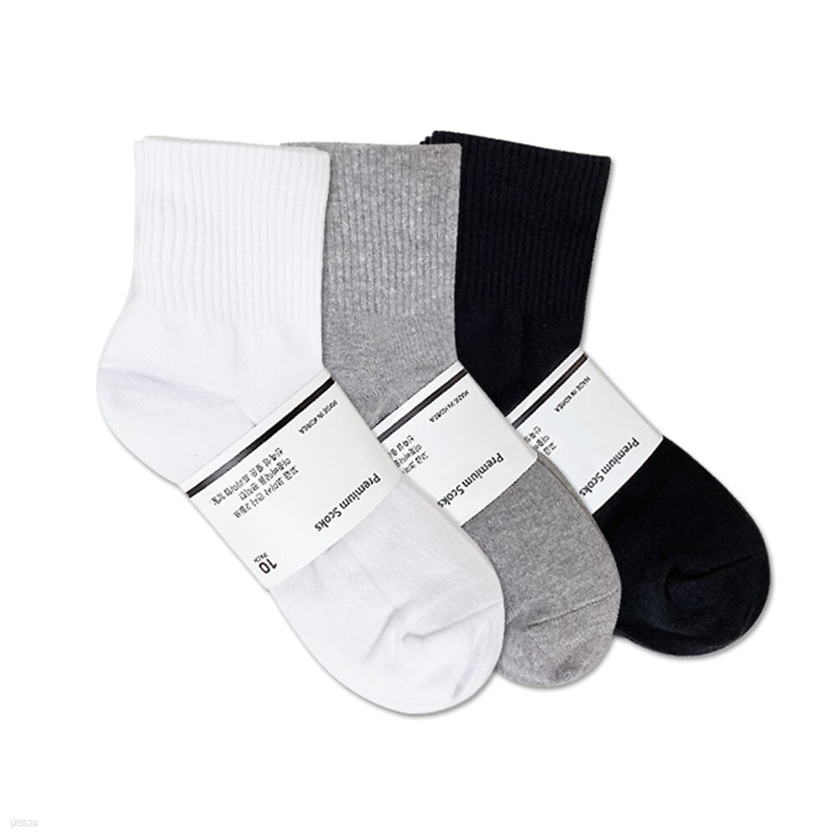 남녀 도톰 바닥보강 밴딩 중목양말 10켤레