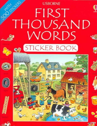 First Thousand Words Sticker Book English