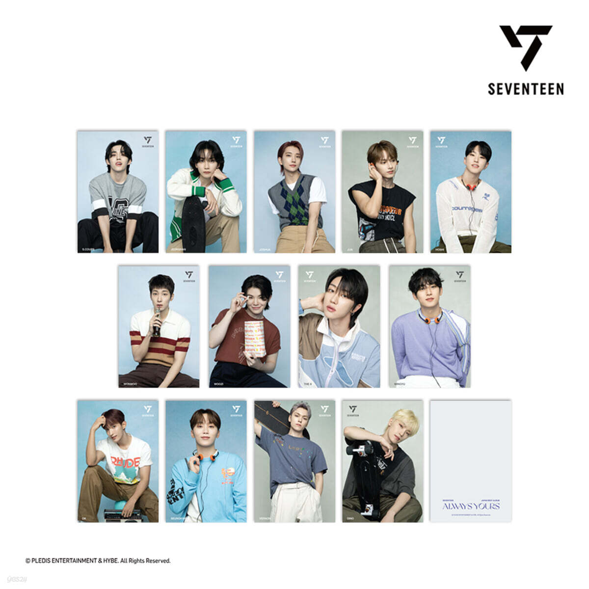 [SEVENTEEN - ALWAYS YOURS] 3D 렌티큘러 엽서 시즌2 [에스쿱스 ver.]