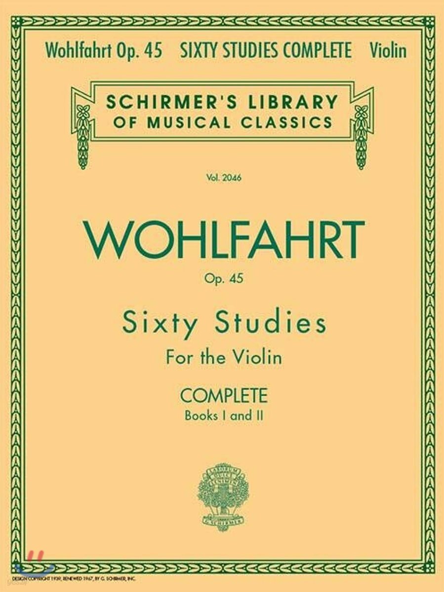 Franz Wohlfahrt - 60 Studies, Op. 45 Complete