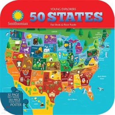 Smithsonian Young Explorers : 50 States With Poster and Puzzle