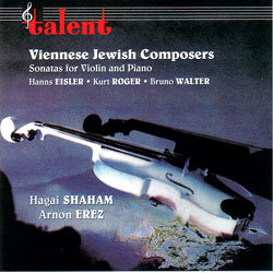 Viennese Jewish Composers / Hagai Shaham - Arnon Erez
